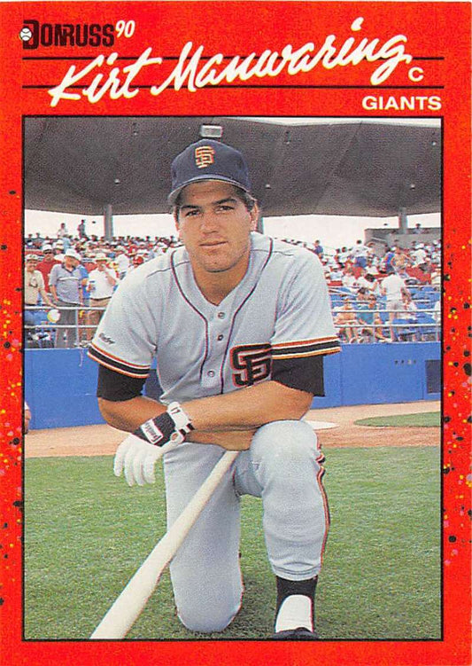 1990 Donruss Baseball  #59 Kirt Manwaring  San Francisco Giants  Image 1