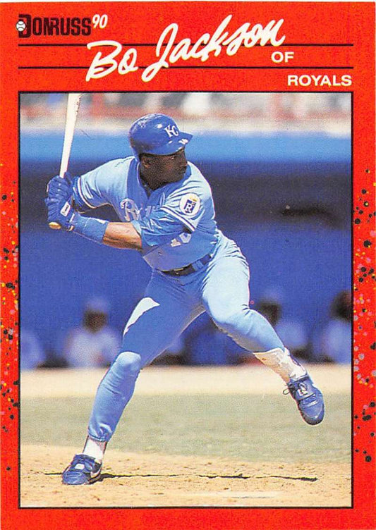 1990 Donruss Baseball  #61 Bo Jackson  Kansas City Royals  Image 1
