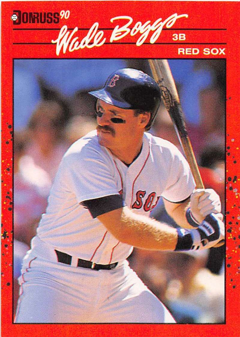 1990 Donruss Baseball #68 Wade Boggs Boston Red Sox Image 1