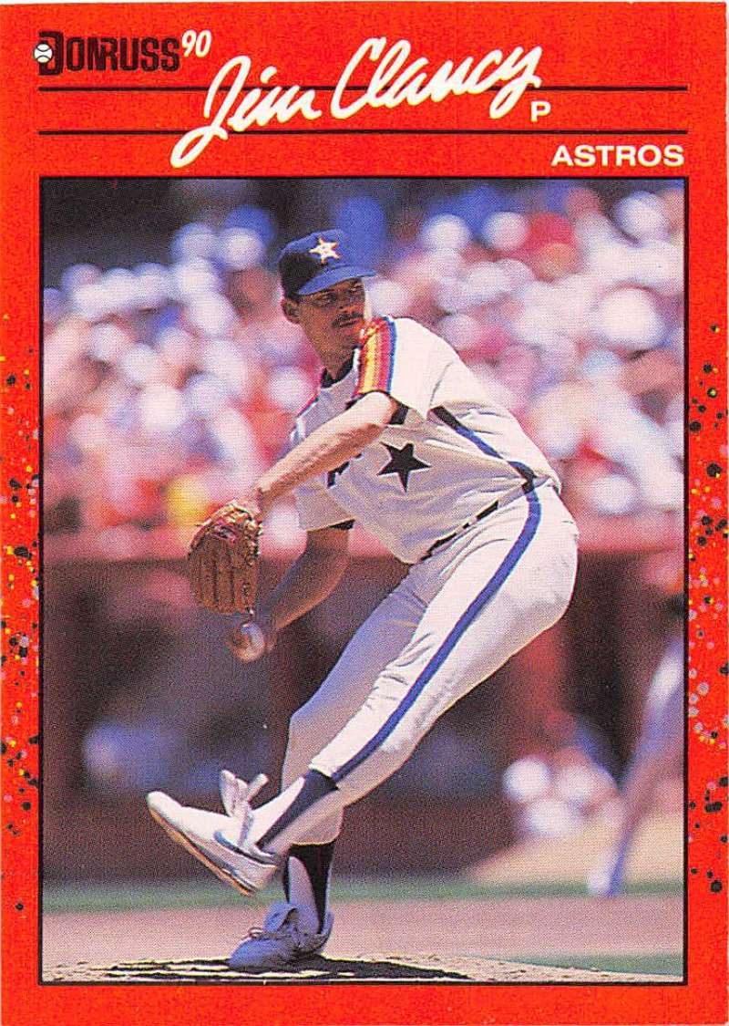 1990 Donruss Baseball #69 Jim Clancy Houston Astros Image 1
