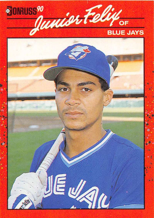 1990 Donruss Baseball  #70 Junior Felix  Toronto Blue Jays  Image 1