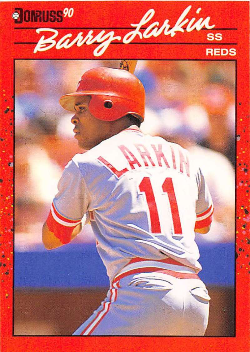 1990 Donruss Baseball #71 Barry Larkin Cincinnati Reds Image 1
