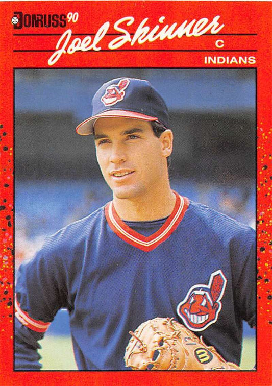1990 Donruss Baseball  #73 Joel Skinner  Cleveland Indians  Image 1