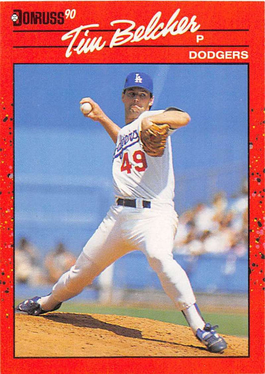 1990 Donruss Baseball  #79 Tim Belcher  Los Angeles Dodgers  Image 1