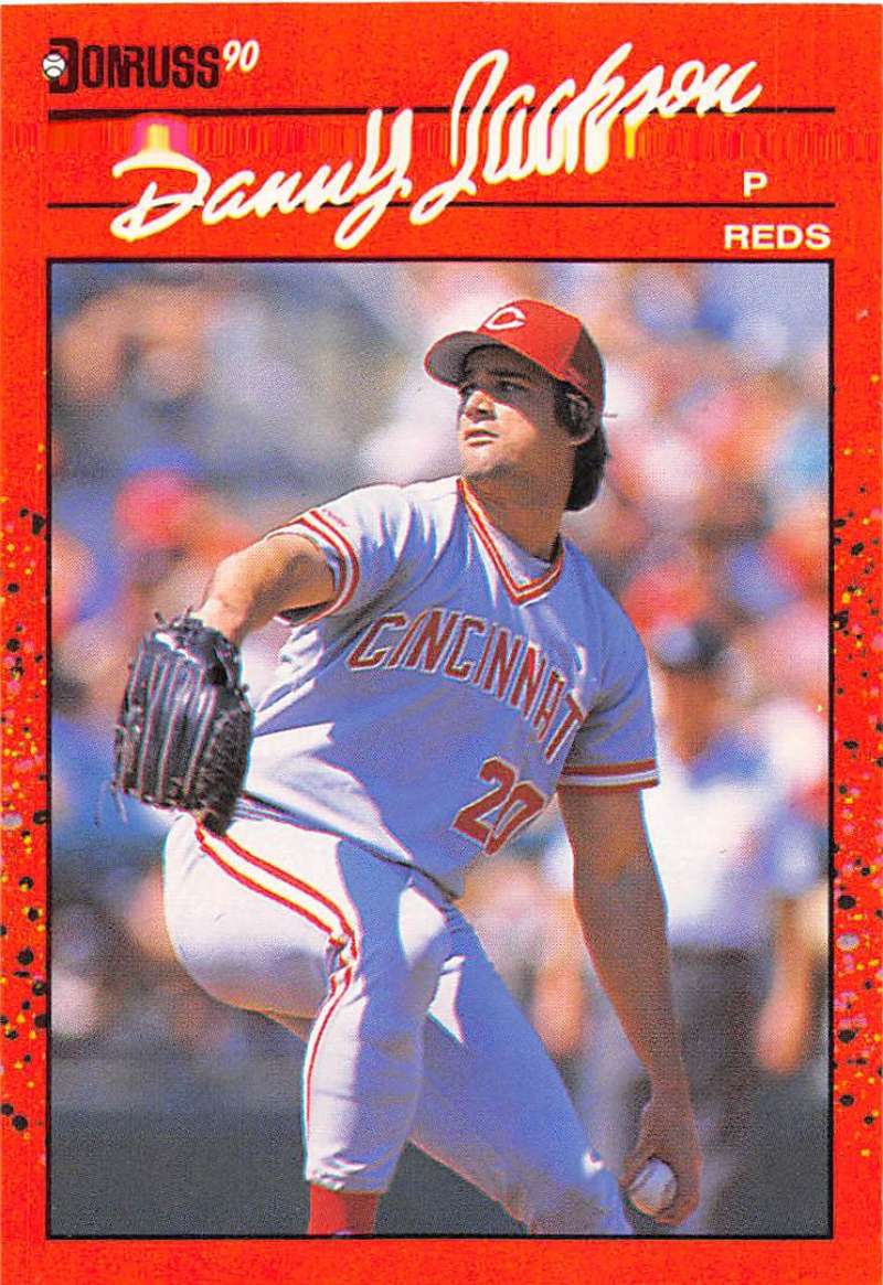 1990 Donruss Baseball #80 Danny Jackson Cincinnati Reds Image 1