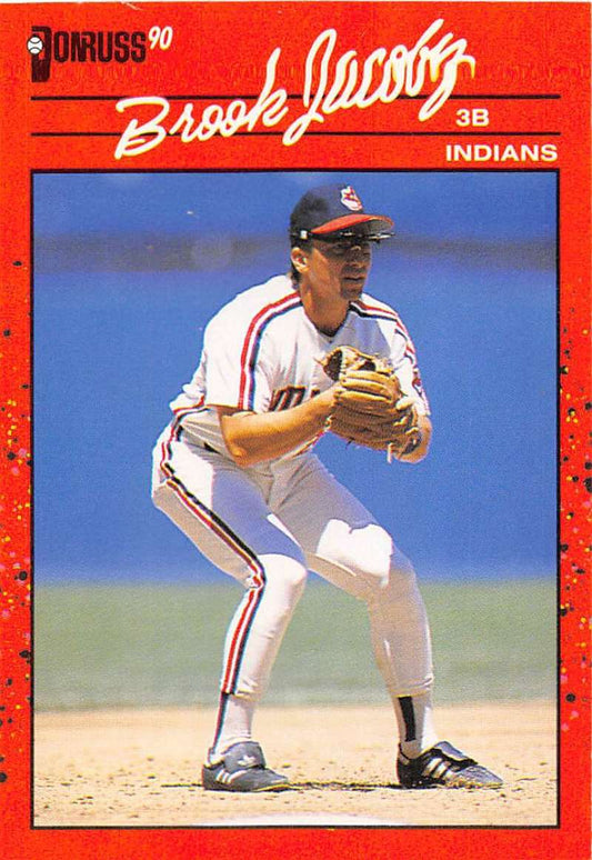 1990 Donruss Baseball  #83 Brook Jacoby  Cleveland Indians  Image 1