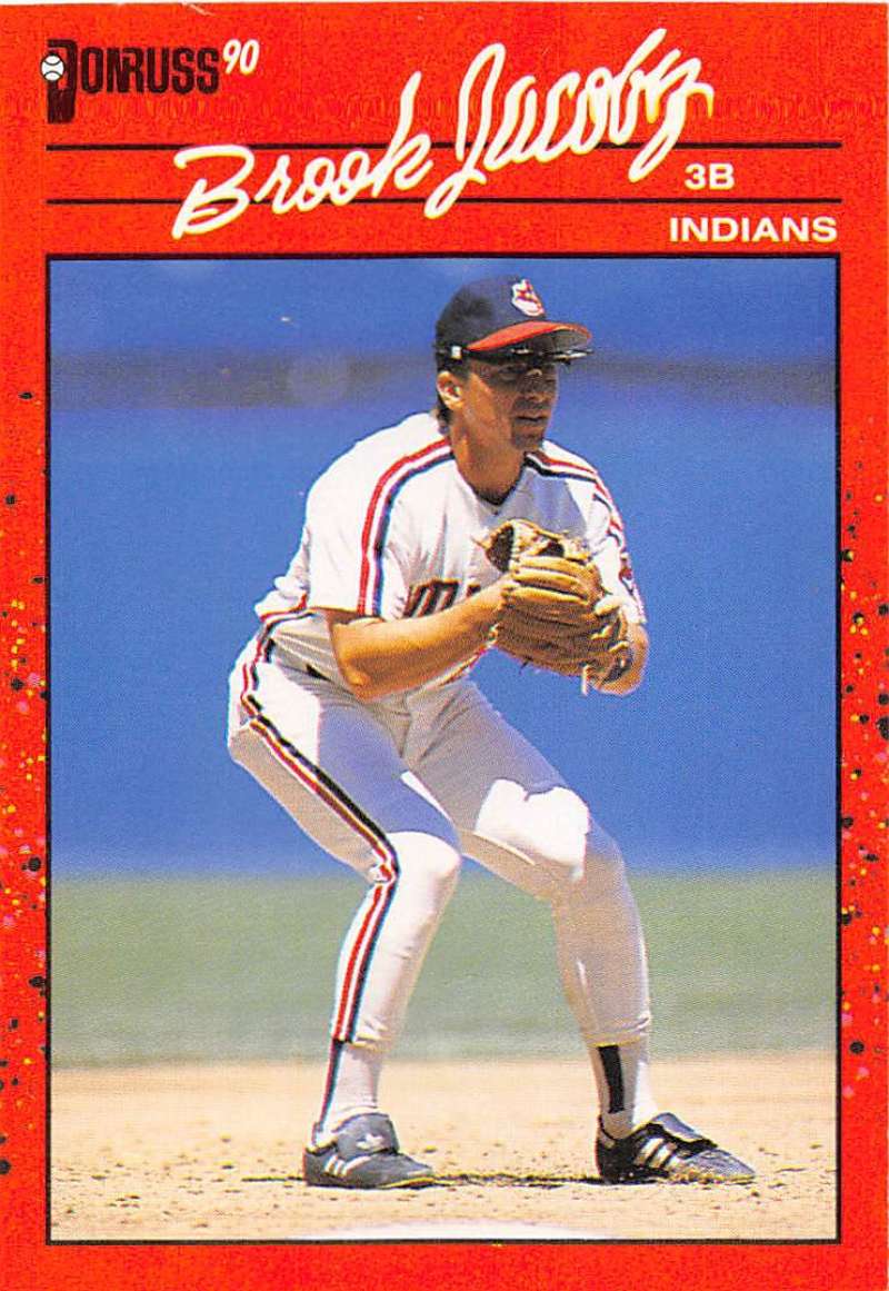 1990 Donruss Baseball #83 Brook Jacoby Cleveland Indians Image 1