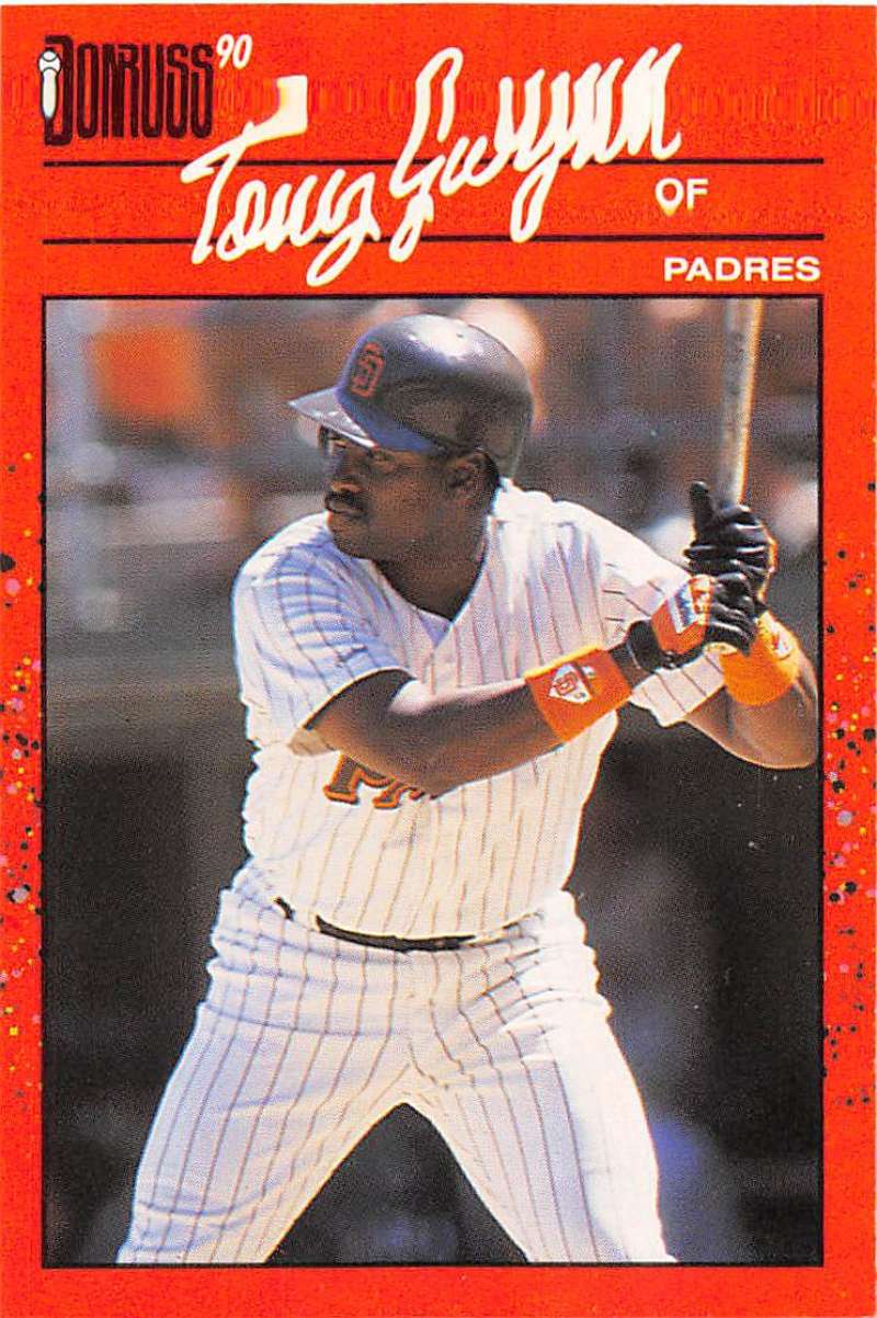 1990 Donruss Baseball #86 Tony Gwynn San Diego Padres Image 1