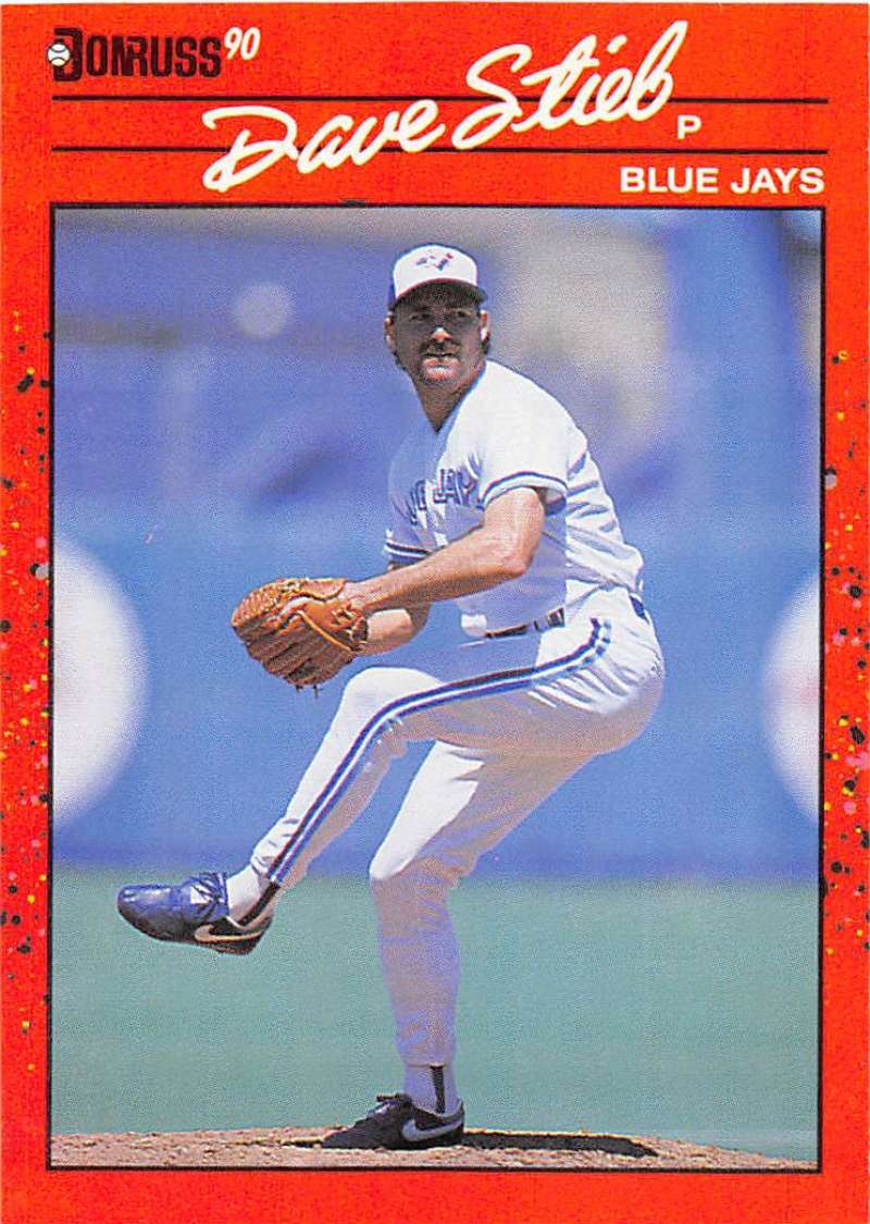 1990 Donruss Baseball #87 Dave Stieb Toronto Blue Jays Image 1