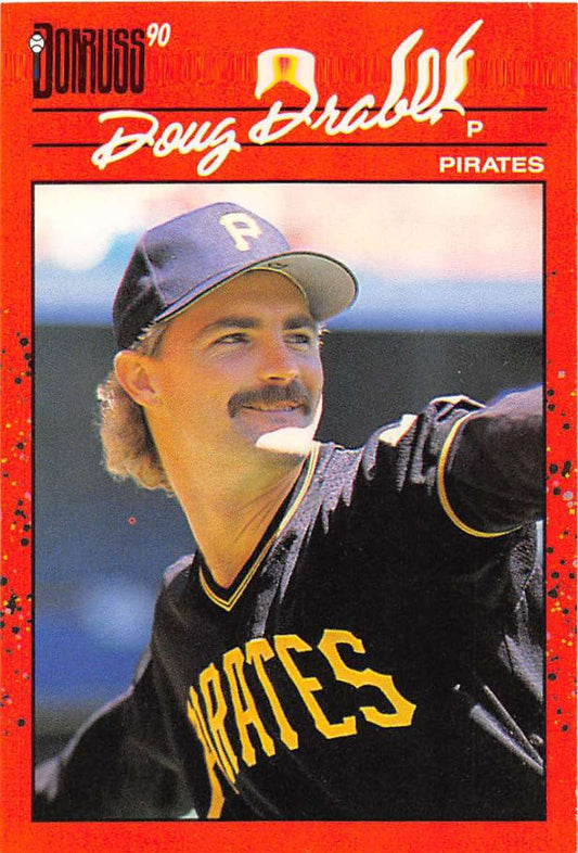 1990 Donruss Baseball  #92 Doug Drabek  Pittsburgh Pirates  Image 1