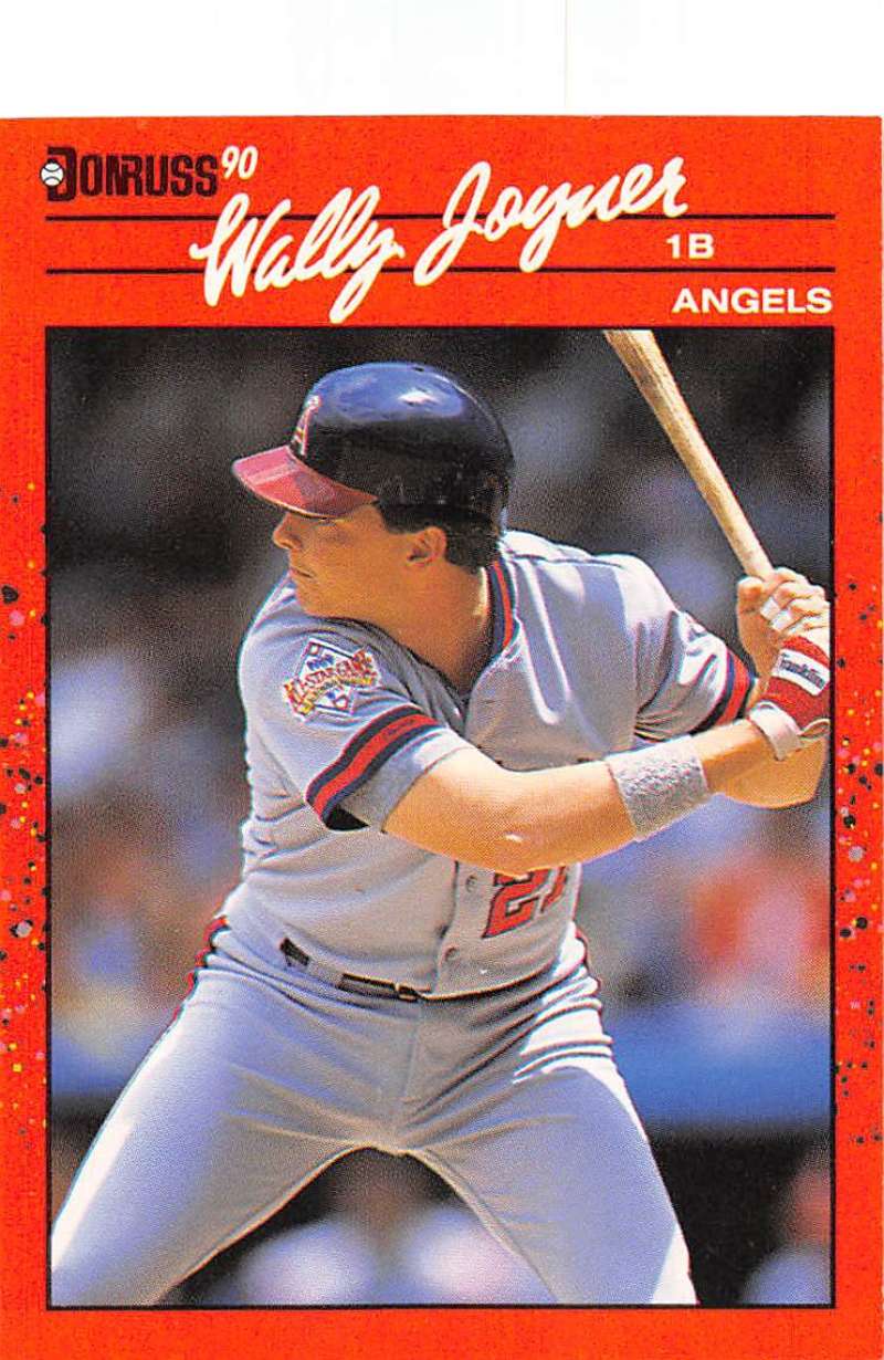 1990 Donruss Baseball #94 Wally Joyner California Angels Image 1