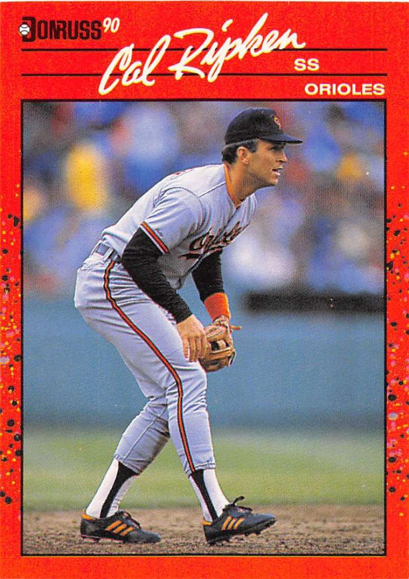 1990 Donruss Baseball #96 Cal Ripken Jr. Baltimore Orioles Image 1