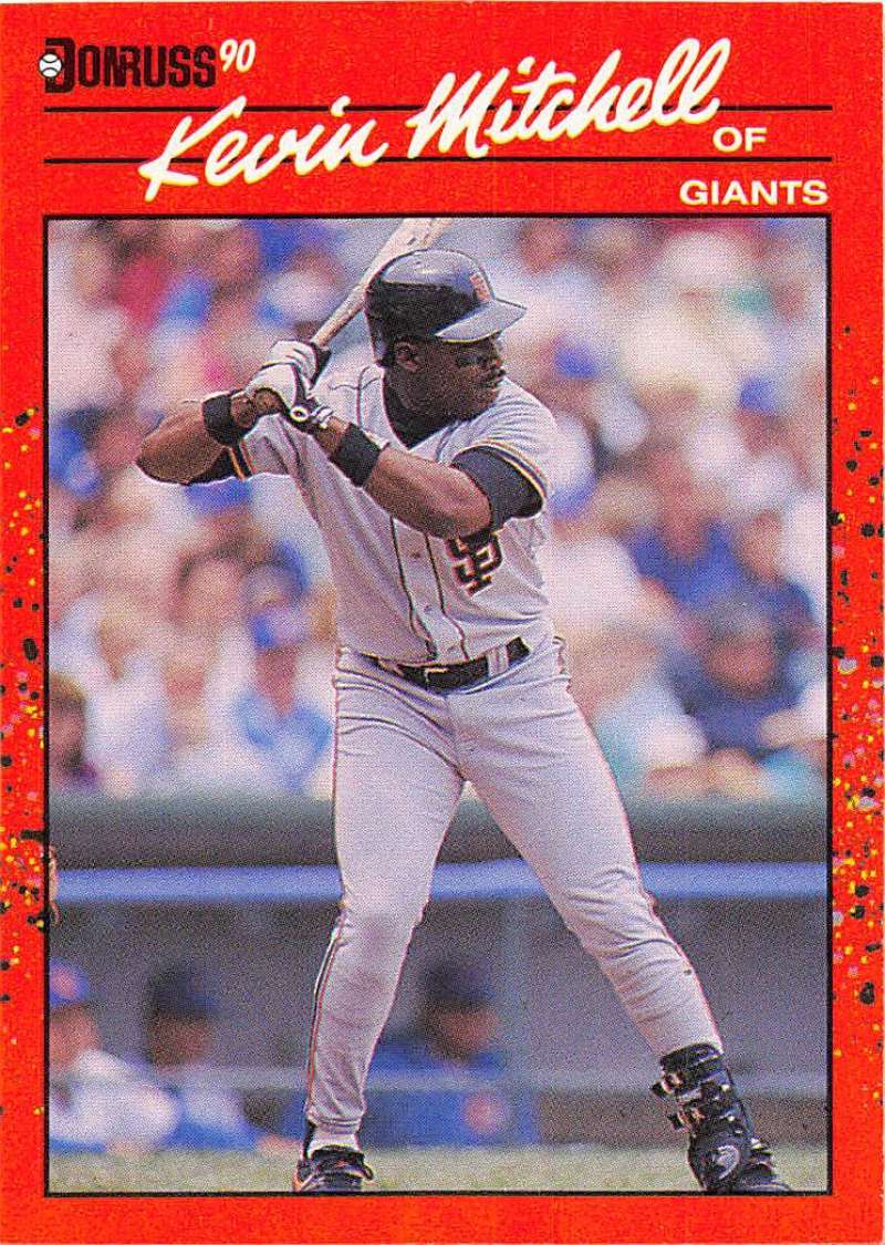 1990 Donruss Baseball #98 Kevin Mitchell San Francisco Giants Image 1