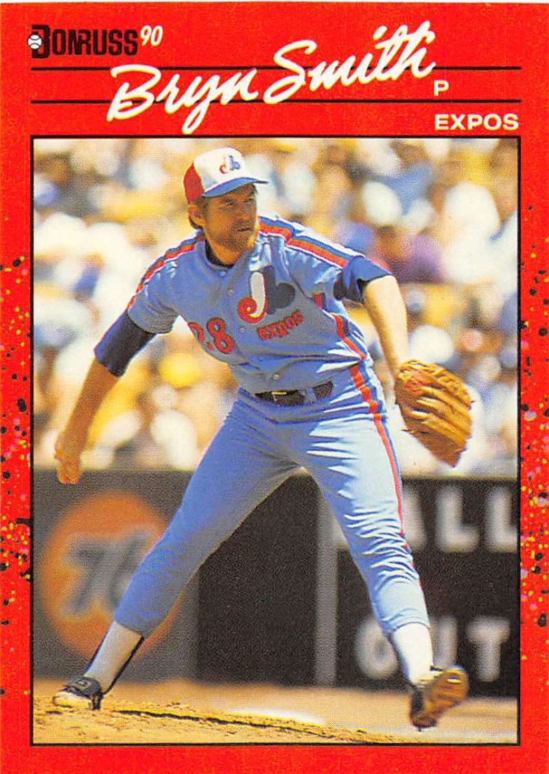 1990 Donruss Baseball #106 Bryn Smith Montreal Expos Image 1