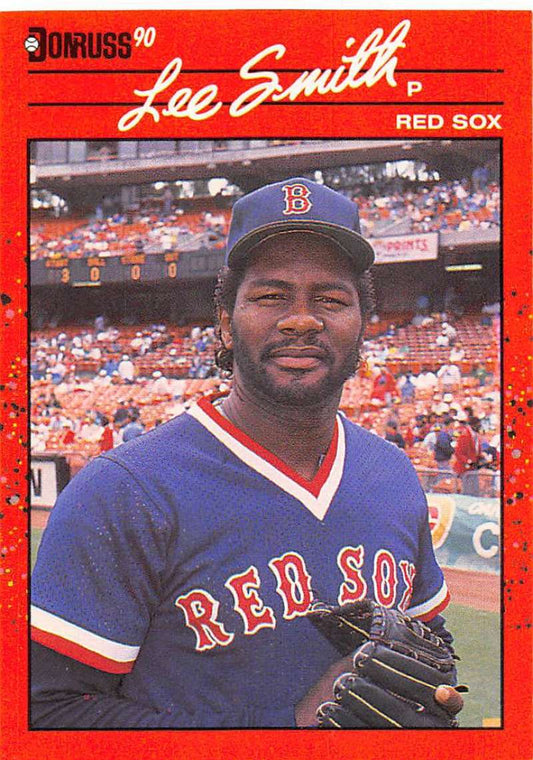 1990 Donruss Baseball  #110 Lee Smith  Boston Red Sox  Image 1