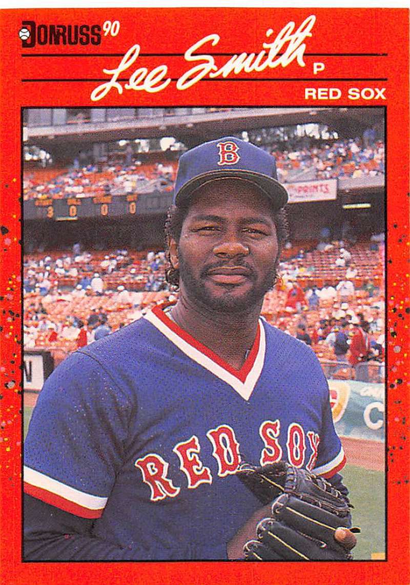 1990 Donruss Baseball #110 Lee Smith Boston Red Sox Image 1