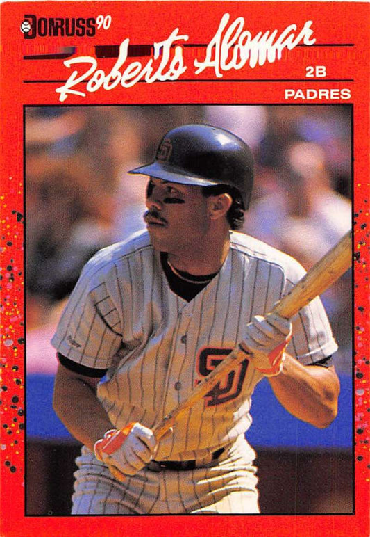 1990 Donruss Baseball  #111 Roberto Alomar  San Diego Padres  Image 1