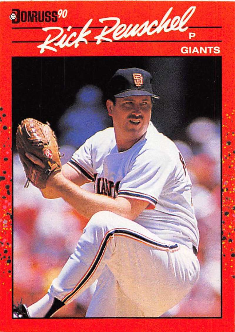 1990 Donruss Baseball #112 Rick Reuschel San Francisco Giants Image 1