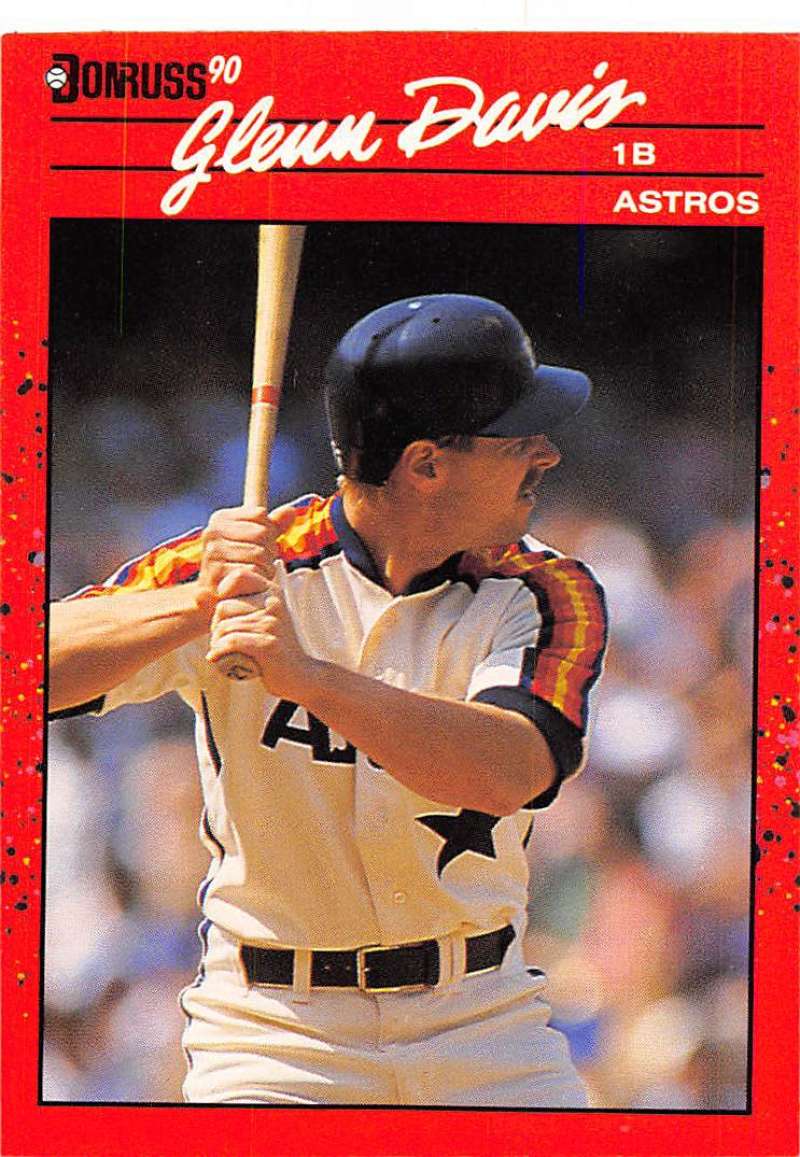 1990 Donruss Baseball #118 Glenn Davis Houston Astros Image 1