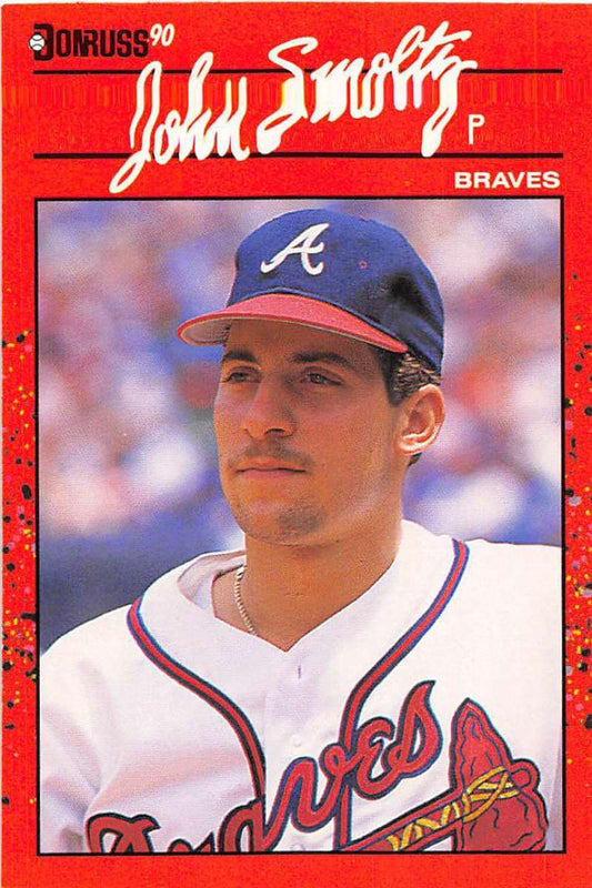 1990 Donruss Baseball  #121 John Smoltz  Atlanta Braves  Image 1