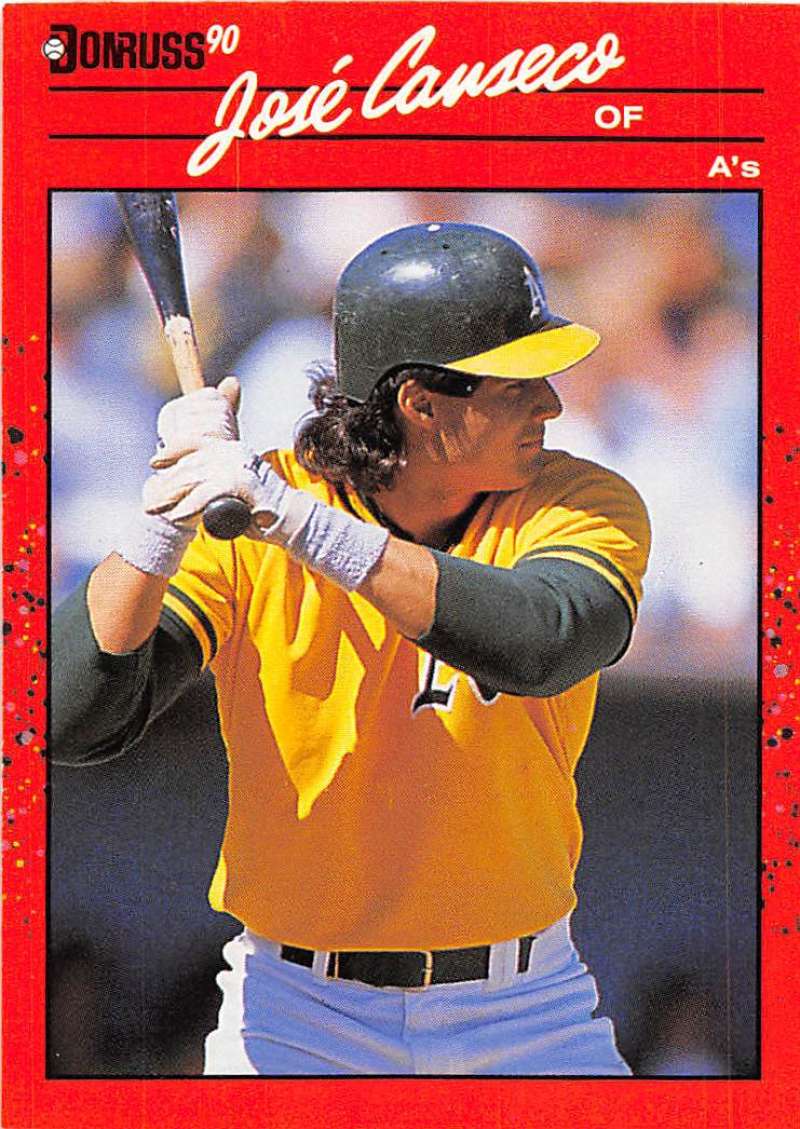 1990 Donruss Baseball #125 Jose Canseco Oakland Athletics Image 1