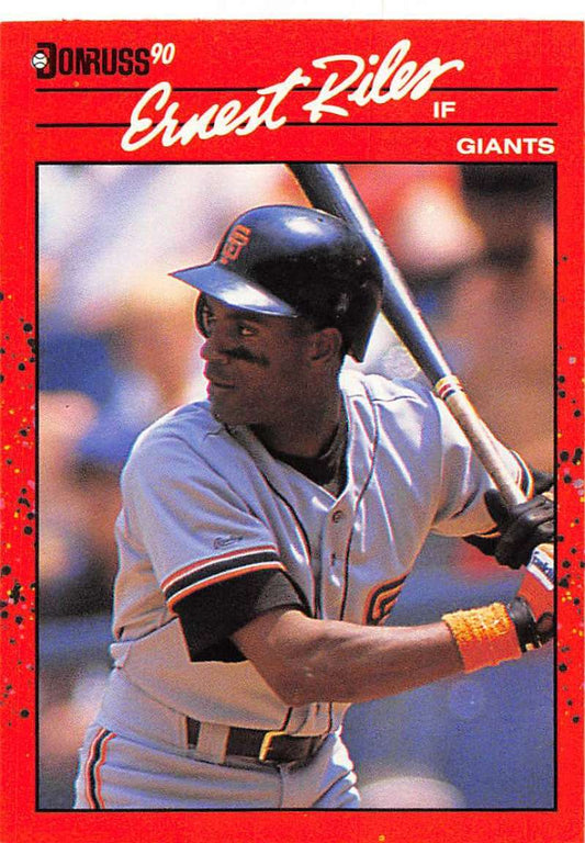 1990 Donruss Baseball  #131 Ernest Riles  San Francisco Giants  Image 1