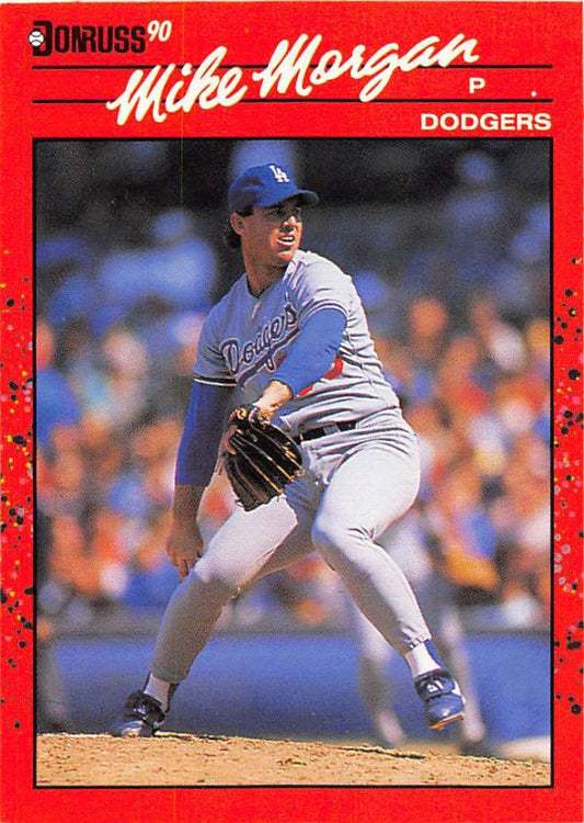 1990 Donruss Baseball  #132 Mike Morgan  Los Angeles Dodgers  Image 1