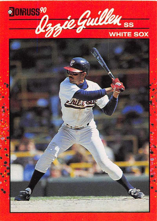 1990 Donruss Baseball  #135 Ozzie Guillen  Chicago White Sox  Image 1
