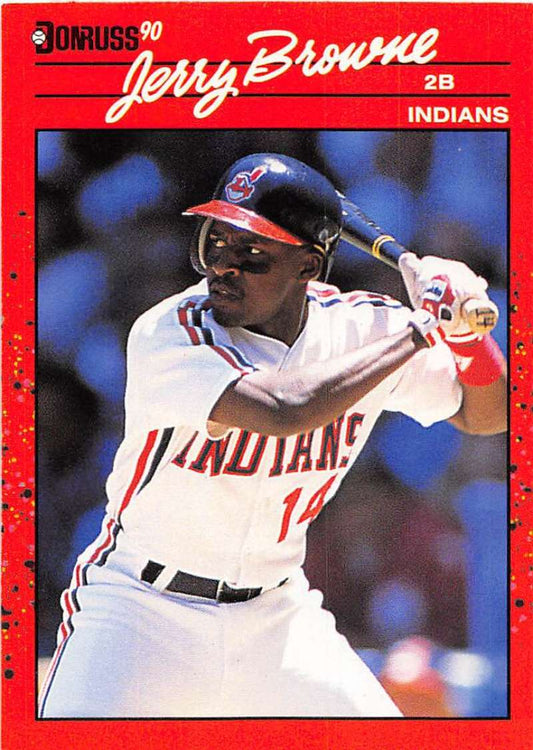 1990 Donruss Baseball  #138 Jerry Browne  Cleveland Indians  Image 1