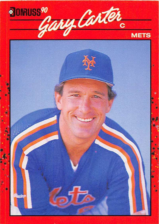 1990 Donruss Baseball  #147 Gary Carter  New York Mets  Image 1