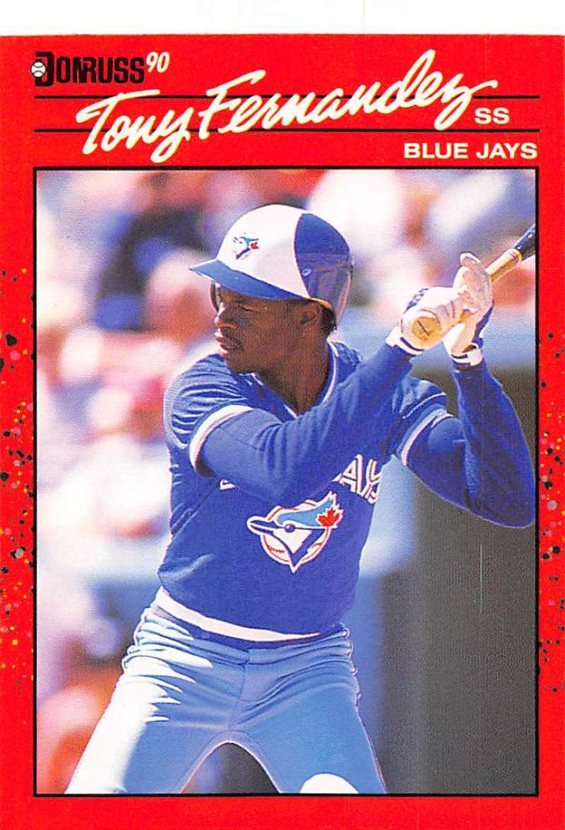 1990 Donruss Baseball #149 Tony Fernandez Toronto Blue Jays Image 1