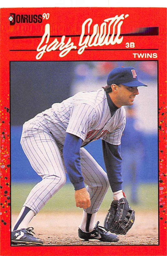 1990 Donruss Baseball  #151 Gary Gaetti  Minnesota Twins  Image 1