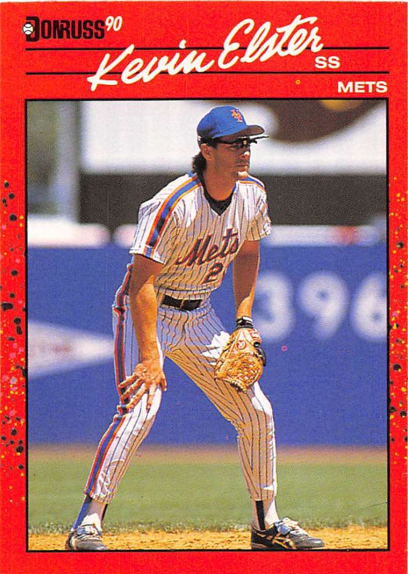 1990 Donruss Baseball #152 Kevin Elster New York Mets Image 1