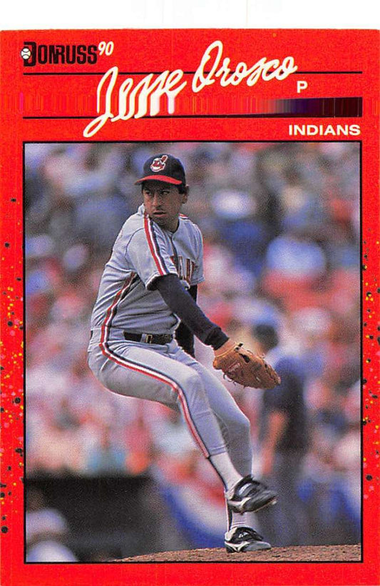 1990 Donruss Baseball  #154 Jesse Orosco  Cleveland Indians  Image 1