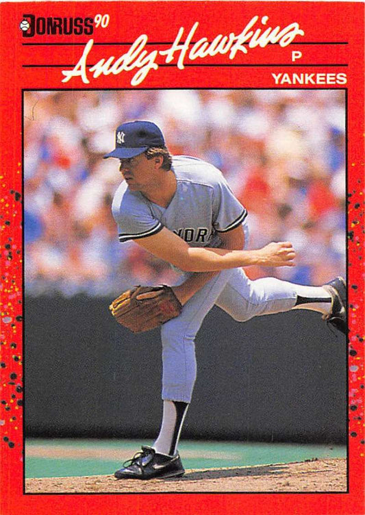 1990 Donruss Baseball  #159 Andy Hawkins  New York Yankees  Image 1
