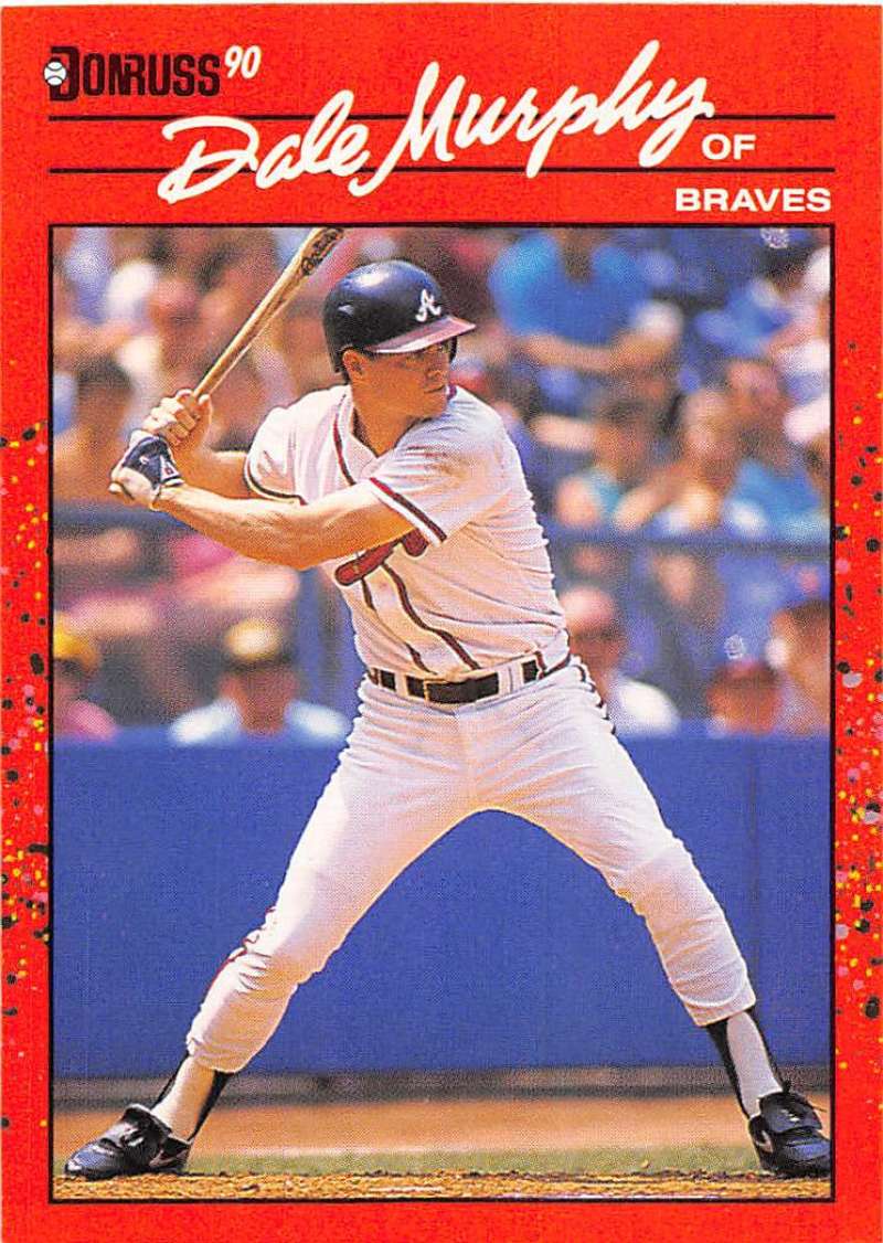 1990 Donruss Baseball #168 Dale Murphy Atlanta Braves Image 1