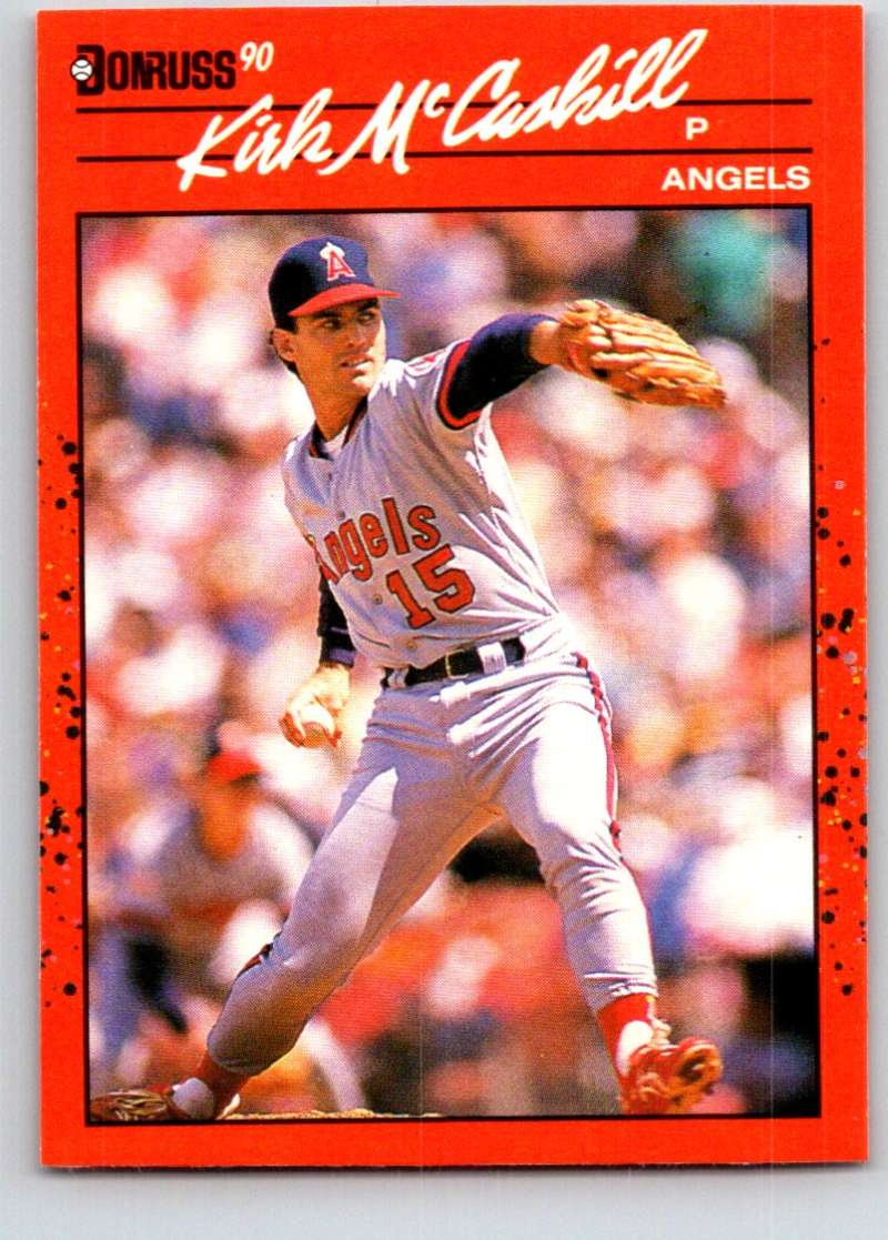 1990 Donruss Baseball #170 Kirk McCaskill California Angels Image 1
