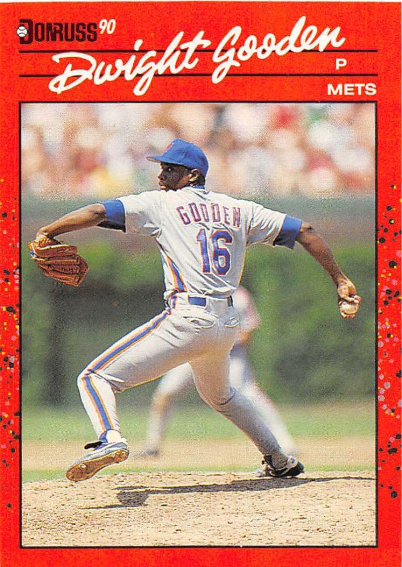 1990 Donruss Baseball #171 Dwight Gooden New York Mets Image 1
