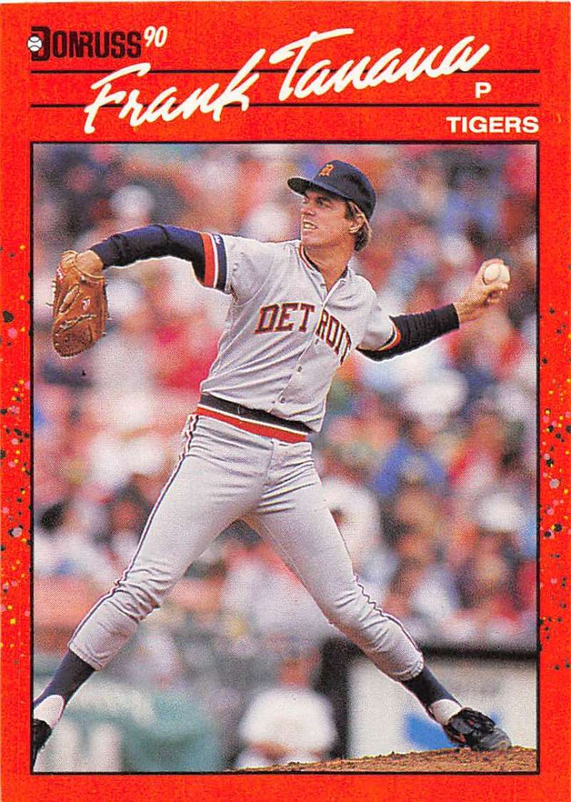 1990 Donruss Baseball #180 Frank Tanana Detroit Tigers Image 1
