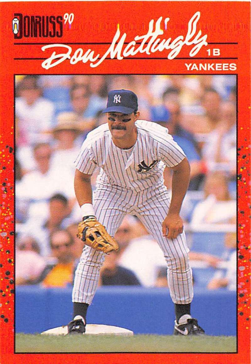 1990 Donruss Baseball #190 Don Mattingly New York Yankees Image 1