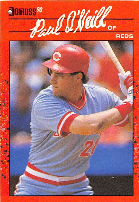 1990 Donruss Baseball  #198 Paul O'Neill  Cincinnati Reds  Image 1