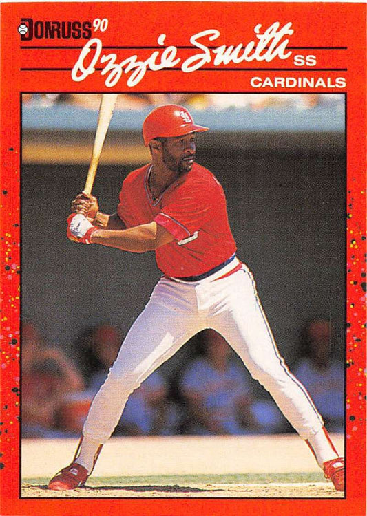 1990 Donruss Baseball  #201 Ozzie Smith  St. Louis Cardinals  Image 1