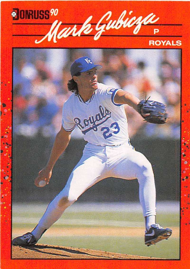 1990 Donruss Baseball #204 Mark Gubicza Kansas City Royals Image 1
