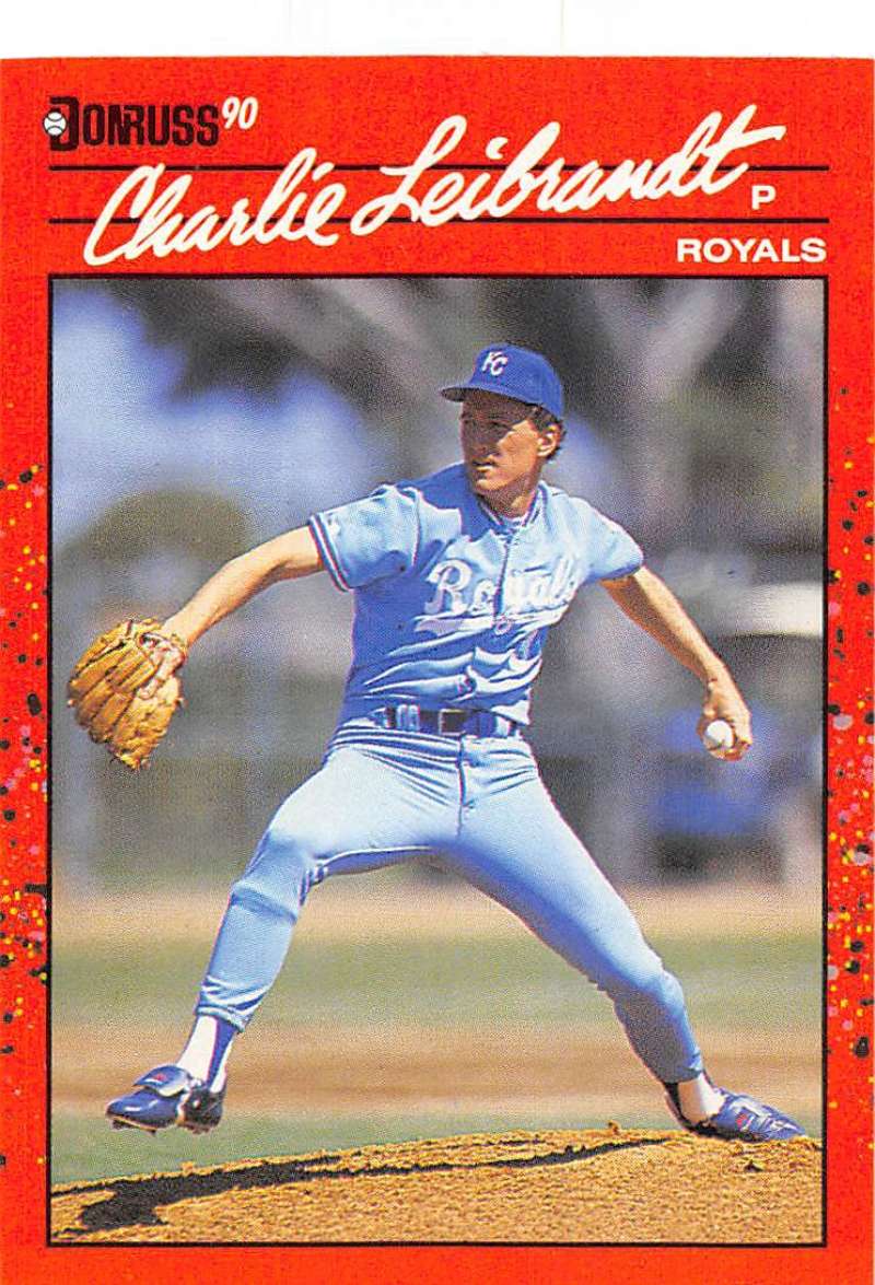 1990 Donruss Baseball #208 Charlie Leibrandt Kansas City Royals Image 1