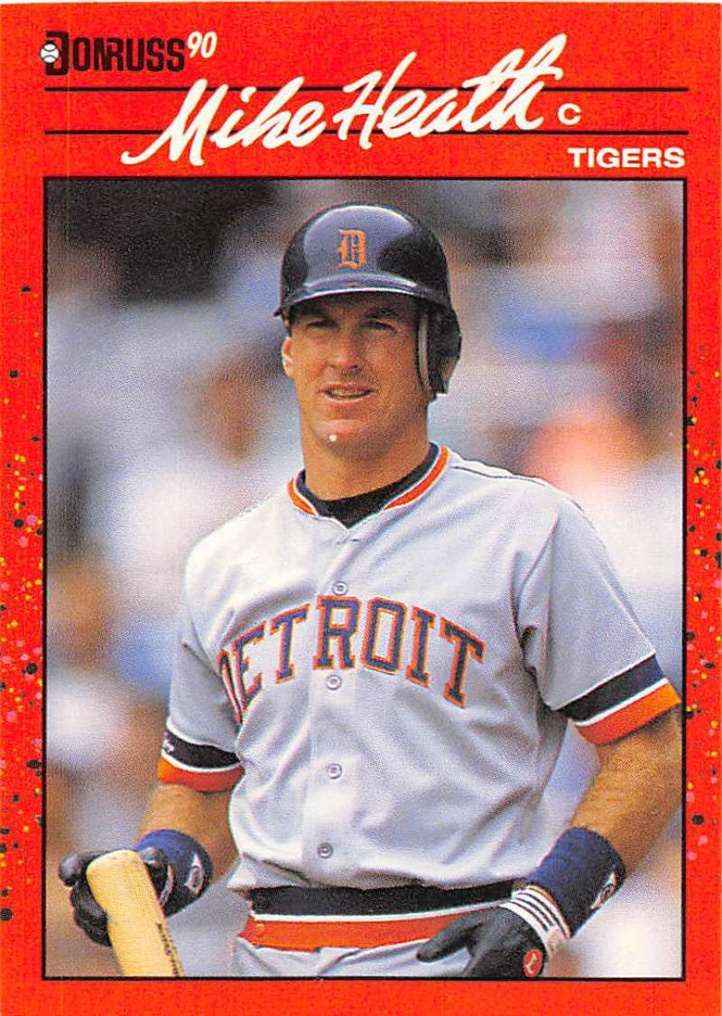 1990 Donruss Baseball #209 Mike Heath Detroit Tigers Image 1