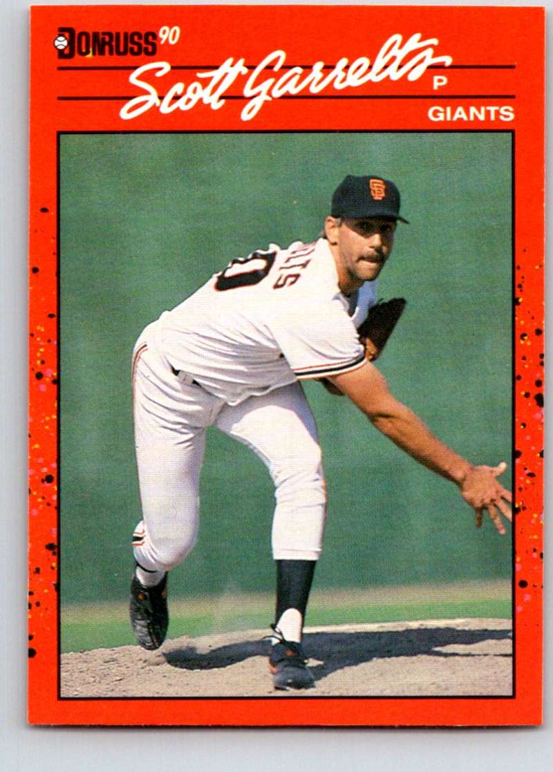 1990 Donruss Baseball #217 Scott Garrelts San Francisco Giants Image 1