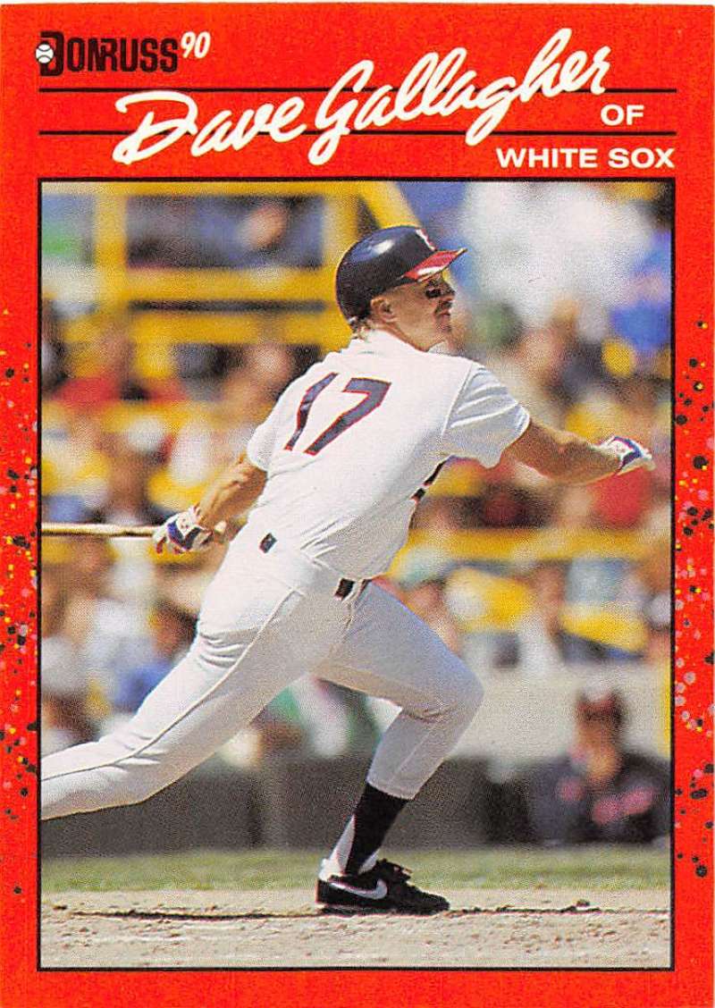 1990 Donruss Baseball #219 Dave Gallagher Chicago White Sox Image 1