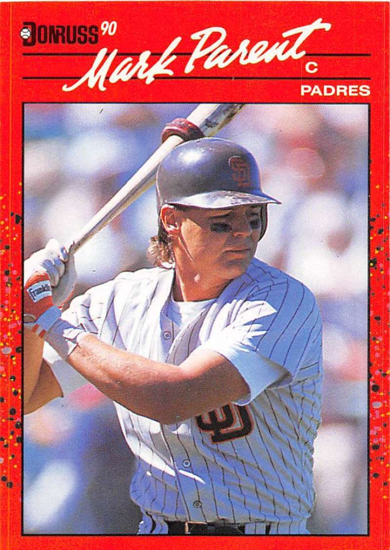 1990 Donruss Baseball #229 Mark Parent San Diego Padres Image 1