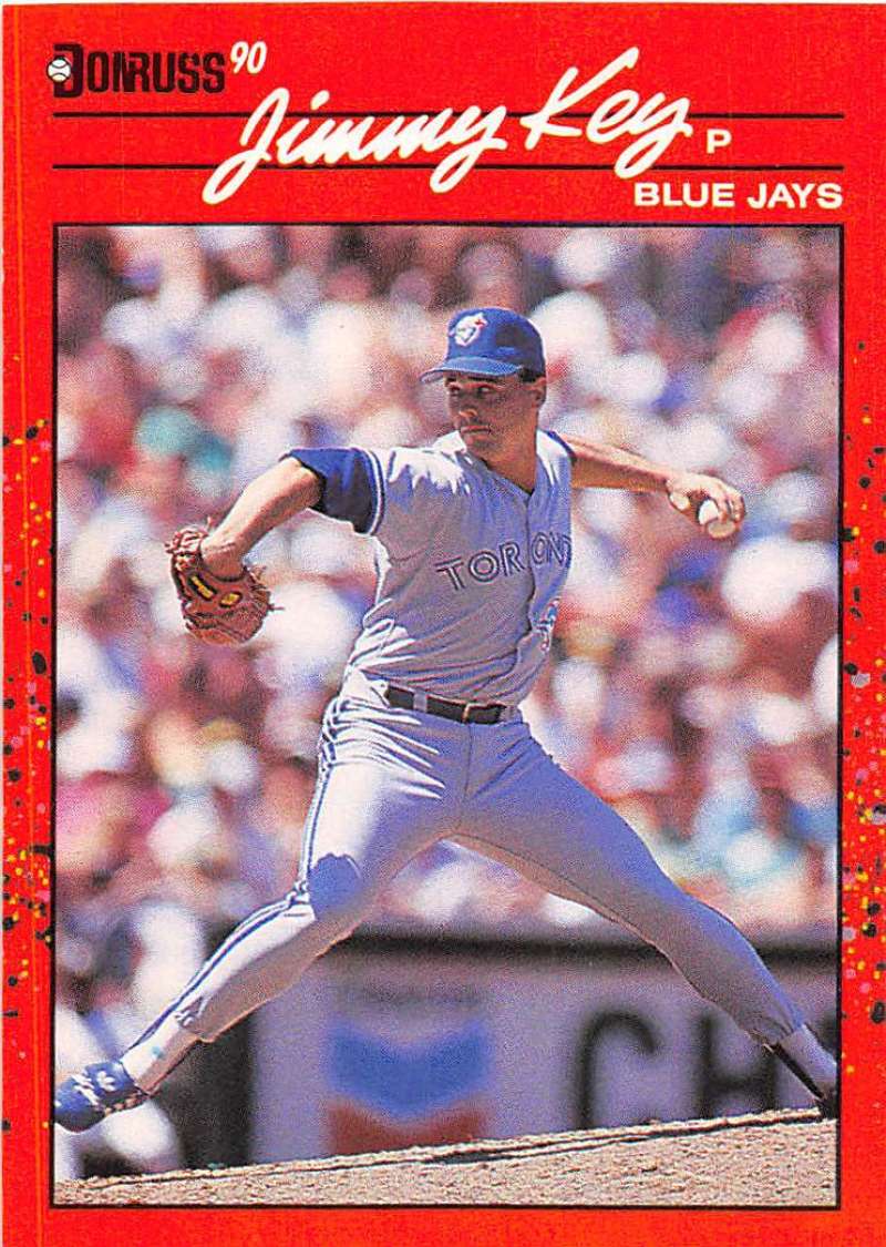 1990 Donruss Baseball #231 Jimmy Key Toronto Blue Jays Image 1