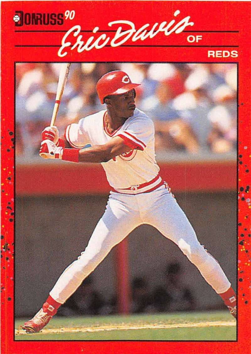 1990 Donruss Baseball #233 Eric Davis Cincinnati Reds Image 1